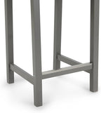 Amazon Basics Wooden Bar Stool with Backrest 24", Grey, Set of 2
