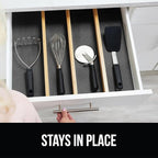GORILLA GRIP powerGRIP Drawer Shelf and Cabinet Liner, Thick Strong Hold, Non-Adhesive Liners Protect Kitchen Cabinets and Cupboard, Bathroom Drawers, Easy Install, Breathable Mat, 20" x30', Charcoal