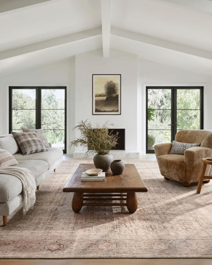 Loloi Amber Lewis Georgie Collection GER-02 Ocean/Sand 10'-0" x 14'-0", .19" Pile Height, Area Rug