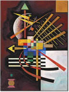 Wieco Art Canvas Prints Above and Left,1925 by Wassily Kandinsky Classic Art Reproductions Canvas Wall Art for Home Decoration