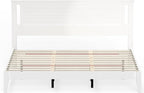 Serene Solid Wood Platform Bed with Horizontal Scoring Headboard, Farmhouse Coastal Modern Design, Easy Assembly, Ample Underbed Storage, Supports up to 1,000 lbs, King Size, White Finish