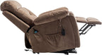 Oversized Power Lift Recliner Chair for Elderly - Extra Wide Big Man Recliner with Heat & Massage - Hidden Cup Holder - Single Motor 350 lbs Capacity