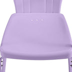 Crosley Furniture Tulip 2-Piece Outdoor Chair Set, Vintage Retro Metal Patio Chairs for Dining, Porch, Deck, Lavender Gloss