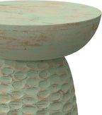 SIMPLIHOME Boyd 13-inch Wide Solid Mango End Table in Green Wash, Contemporary-Style Accent Table for Living Room, Bedroom, or Family Room, Assembled