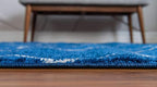 Unique Loom Trellis Frieze Collection Area Rug - Geometric (4' x 6' Oval, Navy Blue/ Ivory)
