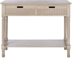 SAFAVIEH Home Collection Landers Greige2-Drawer Console Table CNS5710D, Greige