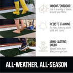 GORILLA GRIP Front Door Mat, 47x35, Indoor Outdoor Ultra Absorbent HydroAbsorb Doormat, Absorbs Up to 6 Cups of Water, Stain and Fade Resistant, Rubber Backing Doormats, Captures Dirt, Green