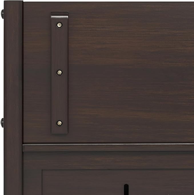 SIMPLIHOME Connaught Entryway Storage Bench - 30 inch Wide Solid Wood Small Storage Seat in Chestnut Brown, Traditional Bench for Entryway or Living Room with Lift-Up Lid and Decorative Trim