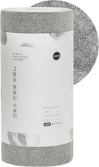 DEARCUS Gray One Day Scrubber - No Odor Dishcloths for Washing Utensils, Cookware, & Cooktop – Multipurpose Lint Free Cleaning Cloths for Kitchen Made of PP - for One Day Use, 1 Pack 60 Sheets
