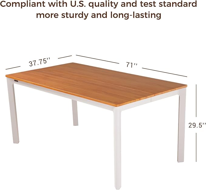 Grand patio 7-Piece Outdoor Dining Set for 6, Metal Woven Wicker Swivel Patio Chairs with Thickened Cushions & 1 Walnut-Like Aluminum Dining Table for Backyard Deck