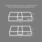 Softa Full Over Full Bunk Bed with Thick Posts,Wooden Bunk Bed with High Guardrail and Ladder for Kids, Teens, Dorm Rooms, and Guest Rooms,No Box Spring Needed, Grey