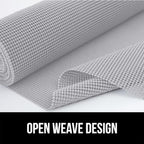 GORILLA GRIP powerGRIP Drawer Shelf and Cabinet Liner, Thick Strong Hold, Non-Adhesive Liners Protect Kitchen Cabinets and Cupboard, Bathroom Drawers, Easy Install, Breathable Mat, 20" x10' Light Gray