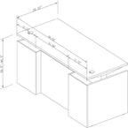 Adjustable Height Executive Standing Desk - Dual Motor Electric Sit-Stand Workstation with 4 Memory Handsetctric Sit-Stand Desk with Lockable Storage