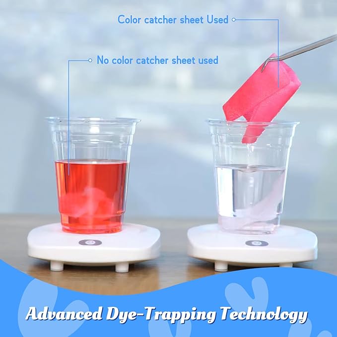 Catcher Sheets for Laundry 54 Count, Dye Catcher to Prevent Color Runs, Grabber Sheets for Home, Apartment, Dorm, Hotel