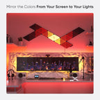 Nanoleaf Shapes Black Triangle LED Wall Lights, Smart RGBW Gaming Lights for Room & Modern Decor, 16M+ Colors with Music Sync, Works with Alexa & Google Assistant, DIY Wall Art (9-Pack Smarter Kit)