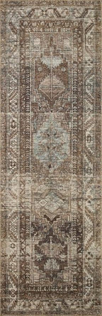 Loloi Amber Lewis Billie Collection, Clay & Sage 6'-0" x 9'-0" Area Rug – Antique & Distressed Accent Rugs for Living Room, Bedroom, Entryway & Hallway, No Shed High Traffic Area Home Decor Rug