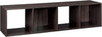 ClosetMaid Cubeicals 4 Cube Storage Shelf Organizer, Stackable, Vertical or Horizontal, Easy Assembly, Wood, Espresso Finish