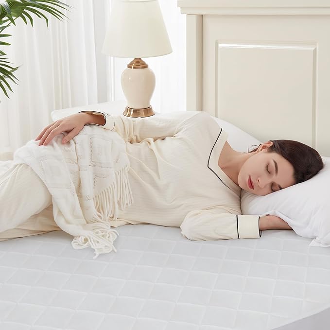 Sealy Heated Mattress Pad Queen Size Single Control for 2 Zones, 9 Heated Settings & 1-9 Hours Auto Shut Off, Luxury Quilted Bed Warmer with ETL Certified, Soft Extra-Cozy Fabric