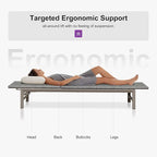 PURPLE LEAF Patio Chaise Lounge Rattan Chair Outdoor Pool Adjustable Recliner Wicker Lounger for Outside Woven Furniture Tanning Poolside Lounger Slate Gray