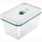 ZWILLING Fresh & Save Airtight Glass Food Storage Containers with Lids, Meal Prep Containers, Large, La Mer