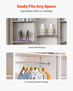VEVOR Shelf Pilaster, 72.7-inch 20 Pack, Adjustable Shelf Brackets Steel Mortise Mount Pilaster Strip Standards with 140 Screws, Suitable for Wall Shelving System Cabinet Closet Organization
