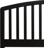 Hillsdale Furniture Carolina Headboard with Rails, Full/Queen, Black