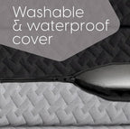 Milliard Dual Sided Premium Tri Folding Mattress, Memory Foam Foldable Mattress with Waterproof Washable Cover + Bonus Eye Mask Included