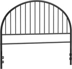 Weehom Full Size Headboard Only, Wrought Iron Black Headboard Full, Vintage Metal Headboard with Height Adjustable, Farmhouse HeadBoard
