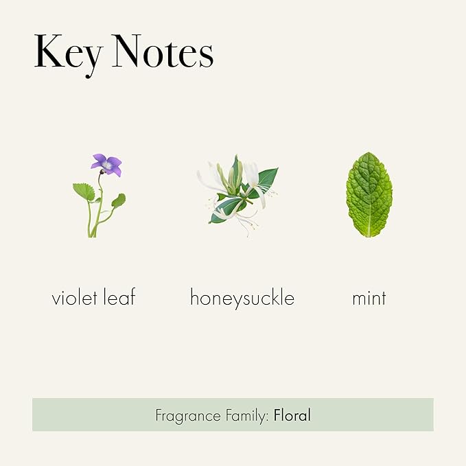 LAFCO New York Signature Candle, Wild Honeysuckle - 15.5 oz - 90-Hour Burn Time - Reusable, Hand Blown Glass Vessel - Made in The USA