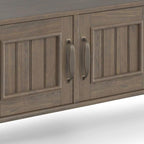 SIMPLIHOME Lev SOLID WOOD 48 Inch Wide Contemporary Console Table in Smoky Brown, For the Living Room, Entryway and Bedroom