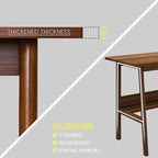 2-Person Writing Desk with Bookshelf - 94" Wooden Extra Long Home Office Work Table, Double Study Computer Workstation with Storage Shelves in White, 94" W x 24" D