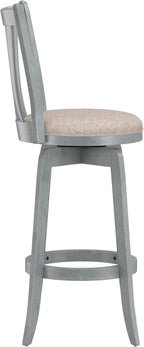 Hillsdale Furniture Savana Wood Bar Height Stool, 30" high, Blue Wire Brush
