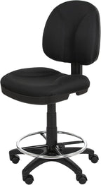 OEF Furnishings Comfort Office Stool, 24.5"-34.5" Height