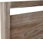 Grain Wood Furniture Loft Queen Size Solid Wood Bed, Brushed White