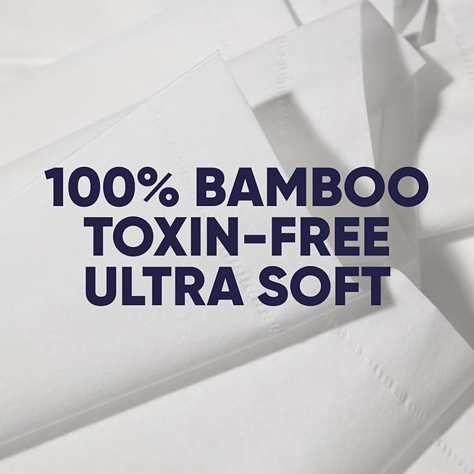 Save Trees Bamboo Facial Tissues - 12 Boxes of Eco-Friendly, 3-Ply Hypoallergenic Tissues, 90 Sheets per Box, FSC Certified, Plastic-Free Packaging, Soft & Gentle for Home Use