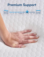 Firm Mattress Short Queen Size, 12 Inch Cooling Gel Memory Foam RV Mattress, Back Pain Relief, Cooling Ice Silk Cover, CertiPUR-US Certified