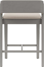 Hillsdale Dresden Wood Counter Height Stool, Distressed Gray