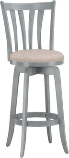 Hillsdale Furniture Savana Wood Bar Height Stool, 30" high, Blue Wire Brush
