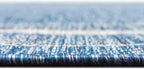 Unique Loom Outdoor Border Collection Area Rug - Soft Border (5' 3" Octagon, Blue/ Ivory)