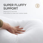 Acanva 16x16 Throw Pillow Inserts Set of 4, Premium Polyester Fiber Fill Square Sham Stuffer Cushion for Sofa, Bed, Couch and Chair, Machine Washable, 16x16 Inch(for 14x14 Cover), White 4 Count