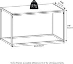 Furinno CAMNUS Coffee Table, Metal Frame Modern Coffee Table and Side Tables Set, Toolless Side Table Sets, for Living Room, Bedroom, Home Office, Solid White