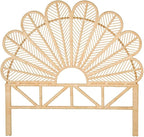 KOUBOO Rattan Petal Headboard, California King, Natural