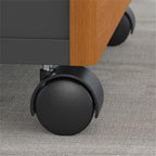UrbanPro 72W U-Desk with Hutch and Storage in Natural Cherry - Engineered Wood