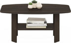Furinno Simple Design Coffee Table, Dark Brown