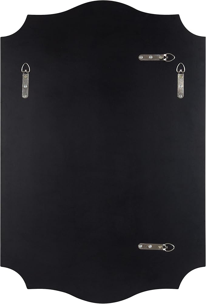 Kate and Laurel Hollyn Glam Scalloped Wall Mirror; 20 x 30; Gold; Decorative Traditional Wall Decor with Elegant Frame and Soft Scallops