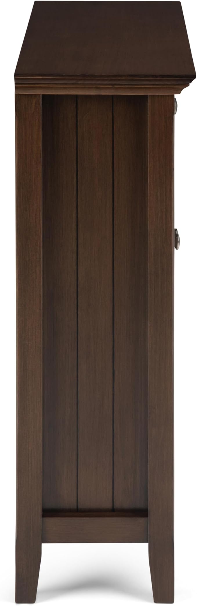 SIMPLIHOME Acadian SOLID WOOD 36 inch Wide Transitional Entryway Storage Cabinet in Natural Aged Brown for the Living Room, Entryway and Family Room