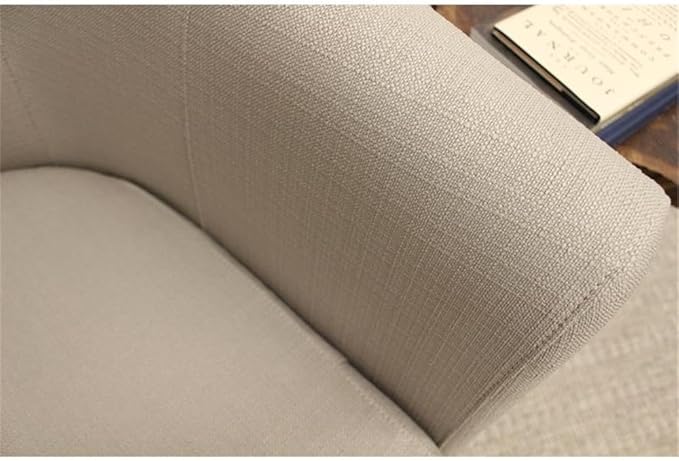 Pemberly Row 17.5" Traditional Fabric Club Chair in Beige Finish