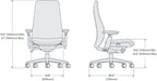 Haworth Fern Ergonomic Office Chair – Stylish and Innovative Desk Chair with Digital Knit Finish - with Lumbar Support (Ember)
