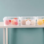 Sterilite 5.25 x 12.25 x 15 Inch Medium Modern Storage Bin w/Comfortable Carry Through Handles & Banded Rim for Household Organization, Clear 16 Pack