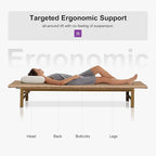 PURPLE LEAF Patio Chaise Lounge Rattan Chair Outdoor Pool Adjustable Recliner Wicker Lounger for Outside Woven Furniture Tanning Poolside Lounger Sand Brown